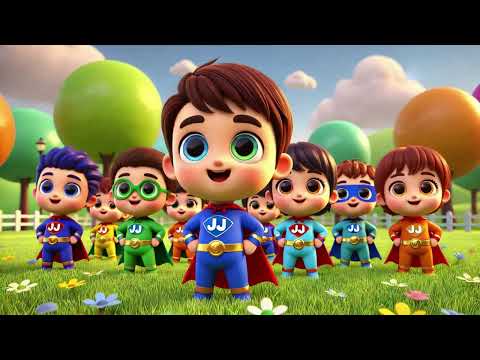 JJ the Superhero 🦸‍♂️✨ | Saving the Day with Smiles and Songs! 🎶💥| Nursery Rhymes & Kids Songs
