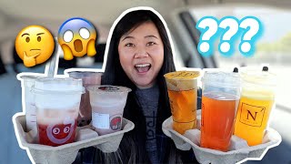 Letting BOBA SHOP Workers DECIDE My BOBA DRINKS! (bc they know the best ones right)