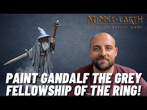 How to Paint Gandalf the Grey! Fellowship of the Ring Made Easy! #mesbg