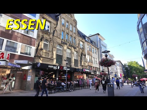 Stadt Essen walkingtour 4K | Vom HBF zum Berliner Platz Sommer 2025