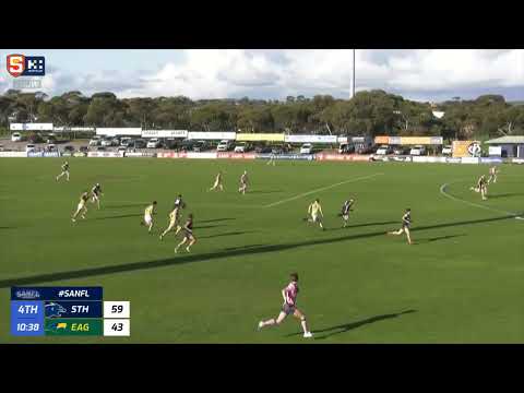Rd 19 SANFL Snapshot - South's Liam Fitt kicks a massive goal from point of square
