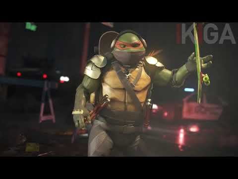 DARKSEID VS MICHELANGELO DI LODOVICO BUONARROTI NINJA TURTLE TMNT ALL DIALOGUES QUOTE INJUSTICE 2