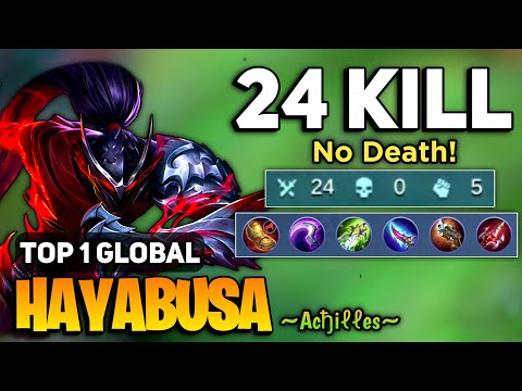 PERFECT SHADOW! Hayabusa Best Build 2022 [ Top 1 Global Hayabusa Gameplay ] ~Acђiℓℓes~ - MLBB