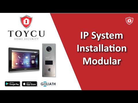 Installation der IP-Sprechanlage Modulare  | Goliath Hybrid IP-Video Türsprechanlage
