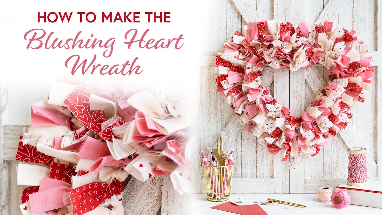 Blushing Heart Wreath Kit