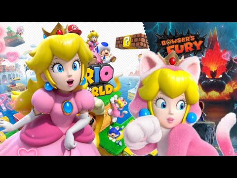 Super Mario 3D world + Bowser Fury (princess peach gameplay)