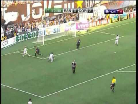 Santos 1x3 Corinthians 2009 Paulista Finais 1º Jogo