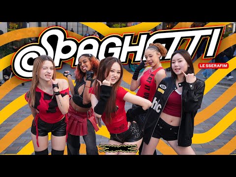 [KPOP IN PUBLIC | ONE TAKE | 4K] LE SSERAFIM (르세라핌) - SPAGHETTI | Dance Cover in London