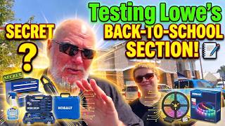 Testing Lowe's Secret Back-to-School Section!
