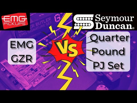 EMG GZR Geezer Butler vs Seymour Duncan Quarter Pound PJ set (SPB-3 & SJB-3)