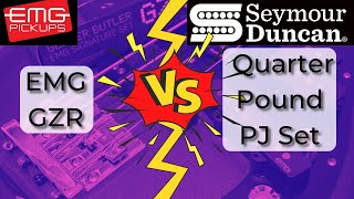 Video thumbnail for EMG GZR Geezer Butler vs Seymour Duncan Quarter Pound PJ set (SPB-3 & SJB-3) by Oliver Tobyn