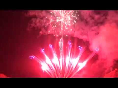 SCF9901 100s Red Coconut with White Strobe & Red, Green & Blue Mines