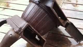 Wood Stove Restoration part:1 Beginning the process of cleaning and repair