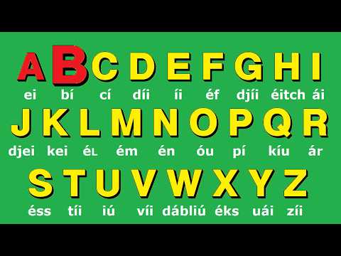 ✅¡Aprender el alfabeto en ingles facil y divertido para principiantes!