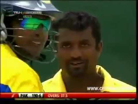 Afridi signals Muralitharan chucking after getting out