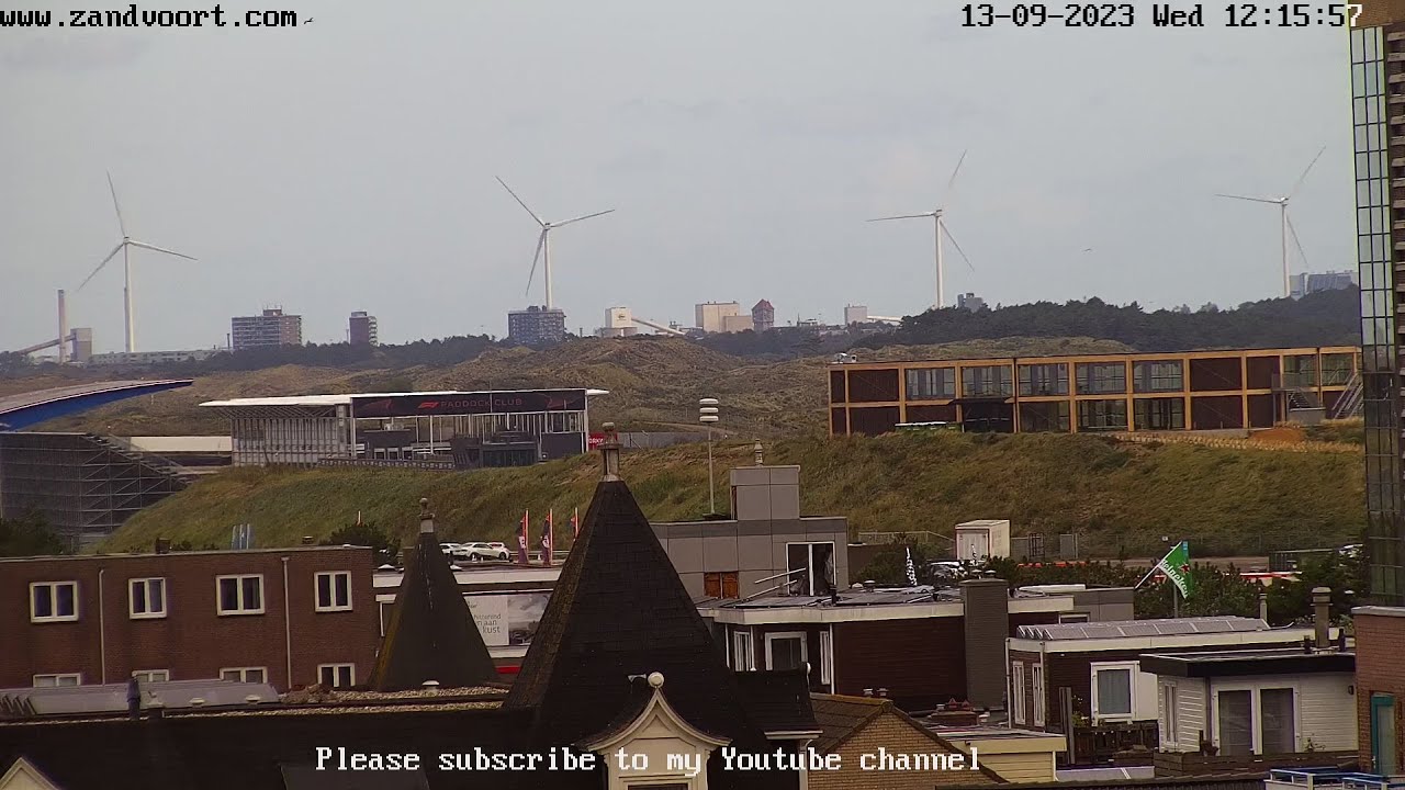 Live webcam view of Zandvoort Skyline Panorama