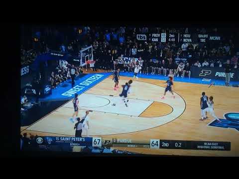 End of Saint Peter's VS. Purdue
