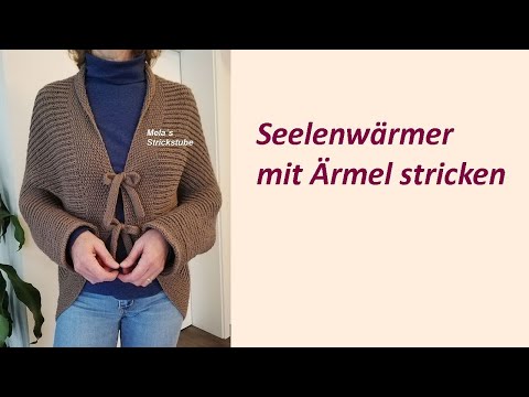 Ragmela 41 - Seelenwärmer mit Ärmel im Halbpatent stricken