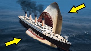 GTA 5 Megalodon Attack Titanic Movie (Titanic Sink
