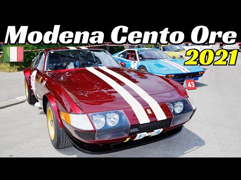 Modena Cento Ore Classic 2021, Cars Display at Grand Hotel Rimini, Ferrari Daytona, 250 SWB, Stratos