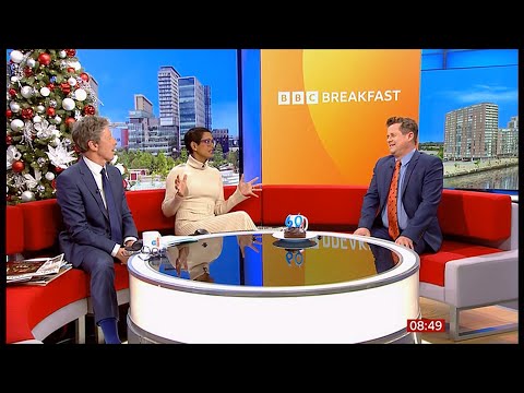 Mike Bushell turning 60 - surprised by his colleagues this morning (UK) 6/Dec/2025