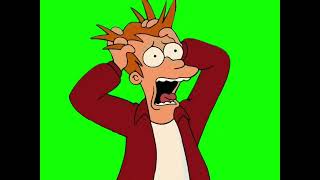 Fry screaming — Futurama green screen