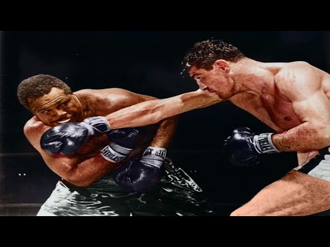 Rare: Archie Moore vs Giulio Rinaldi 1 - (10.06.1961) Highlights Colorized