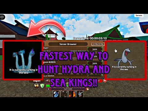 FASTEST WAY TO FIND HYDRA AND SEA KINGS IN KING LEGACY!!