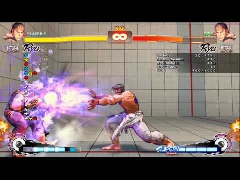 USF4 Ryu Combo ... ST HK 1.04 changes