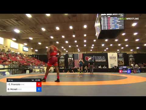 2018 Marine Corps US Open/Senior Men's Freestyle 92 Rnd Of 32 - Enock Francois (NYAC) Vs. Donald M