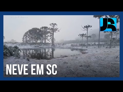 Santa Catarina tem o terceiro dia seguido de neve e temperaturas negativas