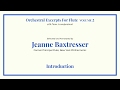 Introduction & Tchaikovsky - Nutcracker | Baxtresser | Orchestral Excerpts for Flute