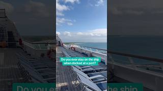 Do you stay on the ship and enjoy the cruise ship amenities while at port? ￼#cruise #cruising
