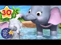 5 Elephants Having A Wash 30 Minutes Of Nursery Rhymes Learn With LBB Howto