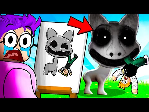 GUESS MY DRAWING Picture Game CHALLENGE In ROBLOX DOODLE TRANSFORM!? (ZOONOMALY ALL MONSTERS!)
