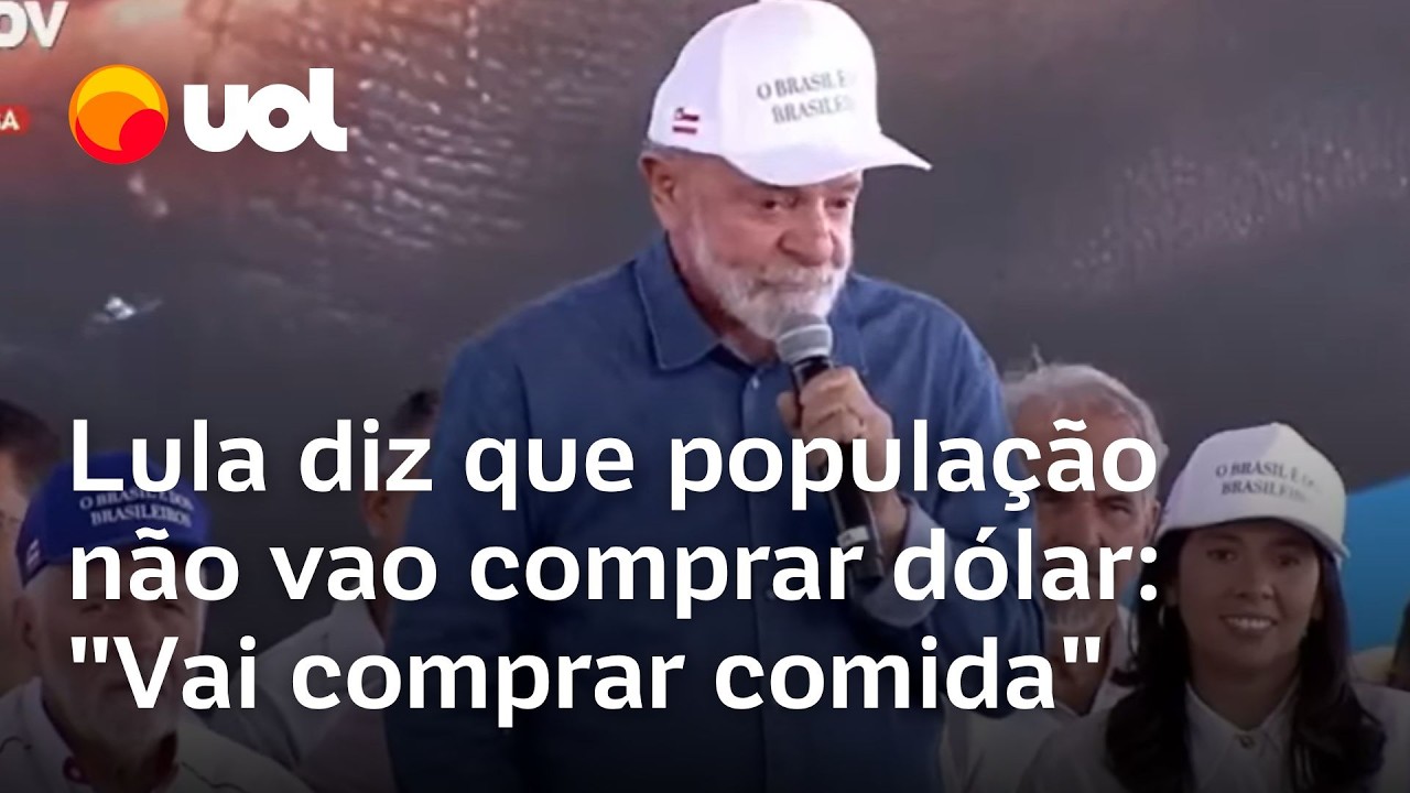 Lula fala em ampliar crédito e diz que população 'não vai comprar dólar', 'vai comprar alimentos'