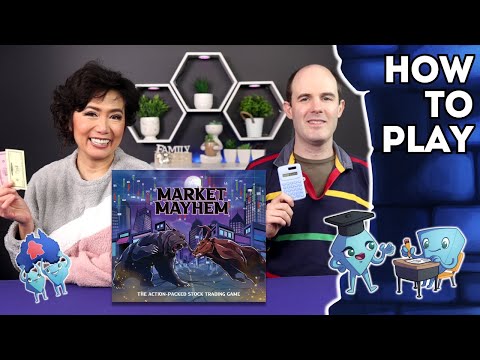 Market Mayhem - How to Play Board Game. With Stella and Tarrant