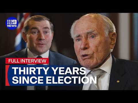 FULL INTERVIEW: John Howard on Pauline Hanson, Angus Taylor and life in politics | 9 News Australia