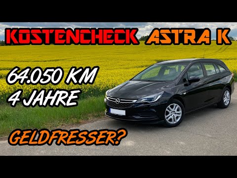 Opel Astra K Sports Tourer 1.4 Turbo Benzin - Unterhaltskosten 4 Jahre / 64 tkm