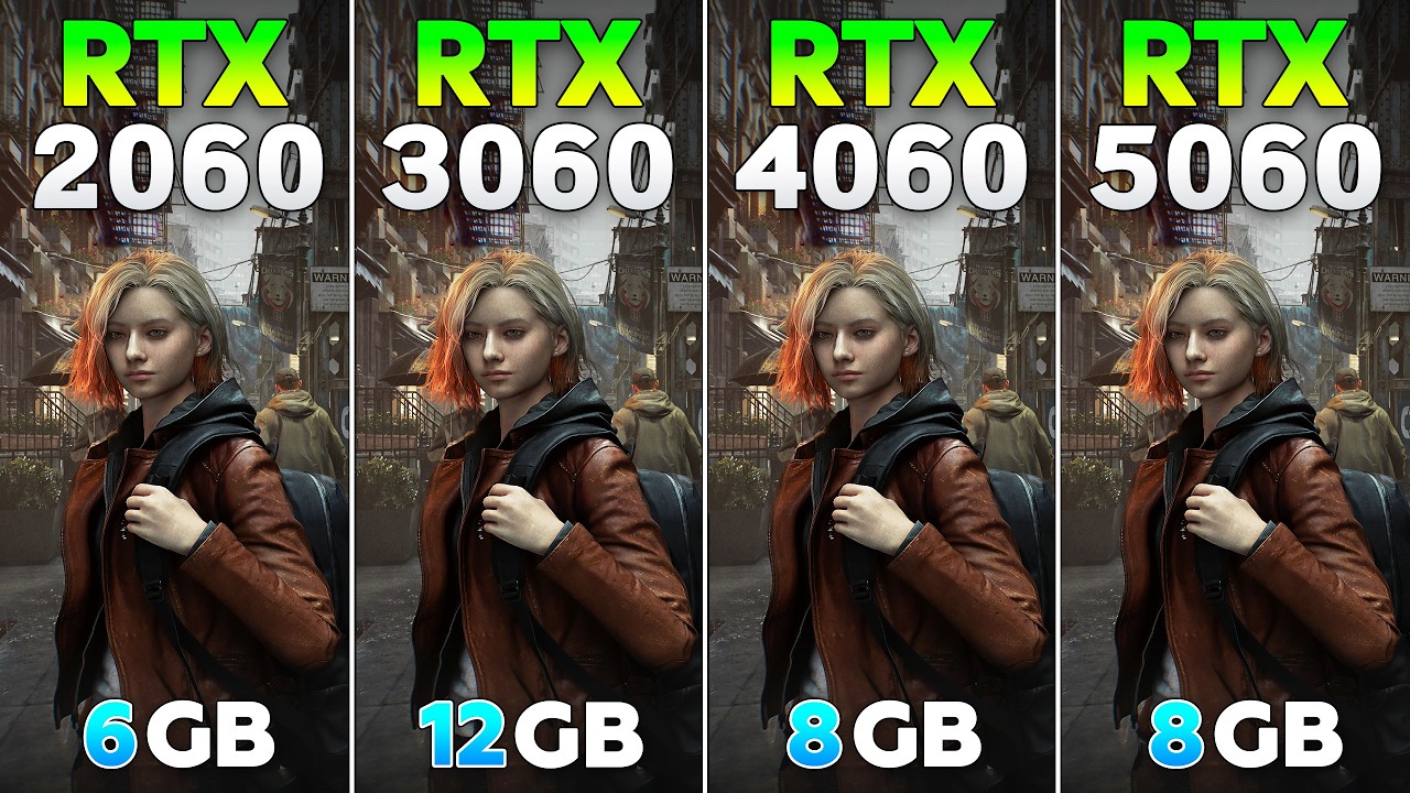 RTX 2060 vs RTX 3060 vs RTX 4060 vs RTX 5060 in Resident Evil Requiem | 1080p | 1440p |