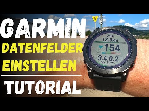 Garmin Datenfelder einstellen Tutorial deutsch