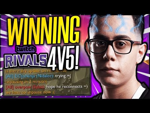 Twitch Rivals: WINNING A 4V5 GAME WITH TFBLADE?? (UNBELIEVABLE!) - League of Legends
