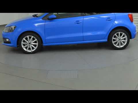 2015 Volkswagen Polo 6R MY16 66TSI Trendline Blue 5 Speed Manual Hatchback