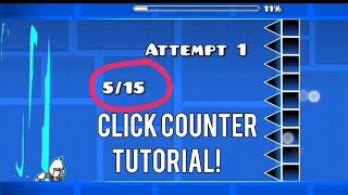 How to a make "Click Counter/Spam Counter" | Geometry Dash | Tutorial #6