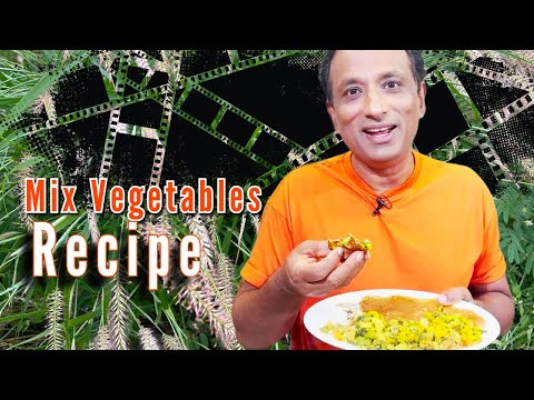 How to make a very simple Mix vegetable curry, with peanut and sesame seeds masala