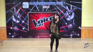 preview picture of video '[Warm-up] The Voice HEC 2013: I hate myself for loving you - Minh Thu'