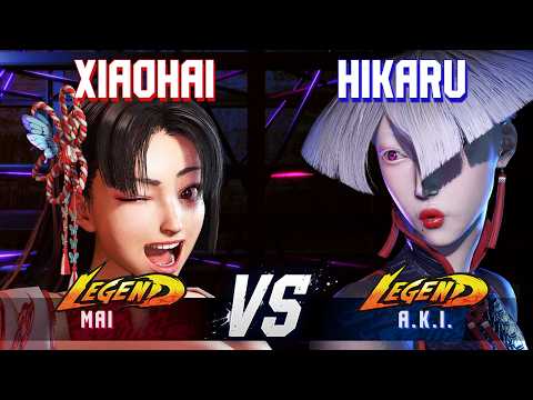 SF6 ▰ XIAOHAI (Mai) vs HIKARU (A.K.I.) ▰ High Level Gameplay