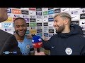 Raheem Sterling heaps praise on Sergio Aguero after his hat-trick heroics in 6-0 win over Chelsea