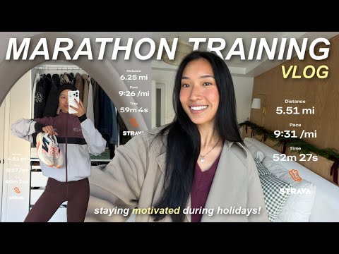 MARATHON TRAINING VLOG | Staying Motivated, Finding Routine + What I Eat to Fuel!