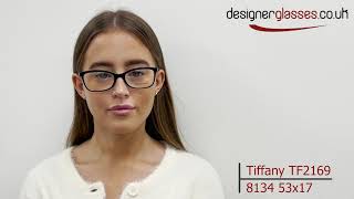 Tiffany TF 2169 TF2169 Glasses on a 360 turntable and model.